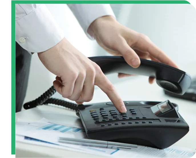 Hand dialing a home phone